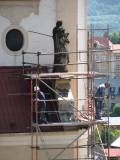 Oprava soch na farním kostele
