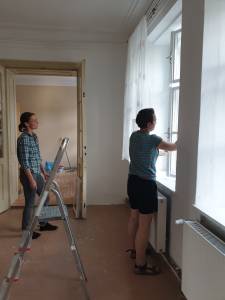 Opravy apartmánů ve farní budově č. p. 2