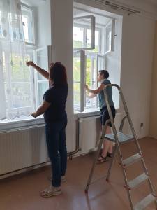 Opravy apartmánů ve farní budově č. p. 2