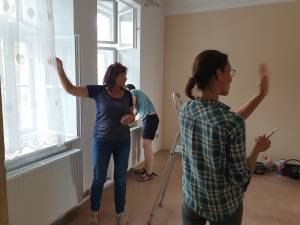 Opravy apartmánů ve farní budově č. p. 2
