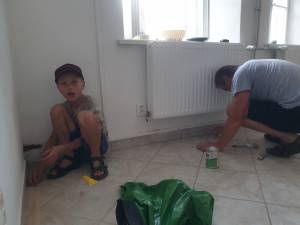 Opravy apartmánů ve farní budově č. p. 2