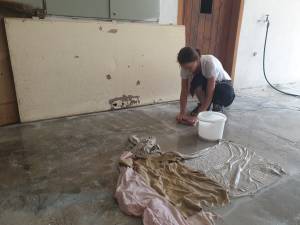 Opravy apartmánů ve farní budově č. p. 2