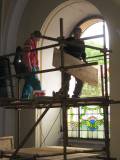 Oprava vitráží - duben 2014
