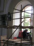 Oprava vitráží - duben 2014
